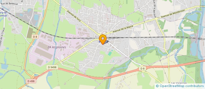 localisation de l'entreprise MONSIEUR VINCENT MATHIEU  BONSON