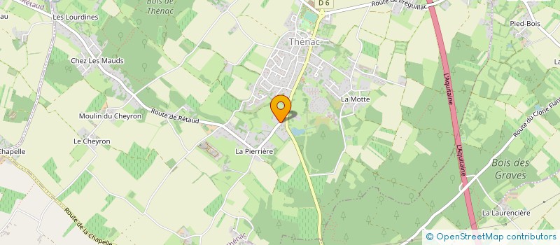 localisation de l'entreprise MONSIEUR VINCENT MATHIEU  THENAC