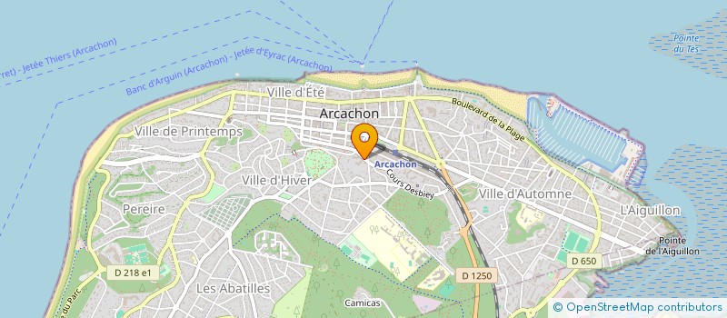 localisation de l'entreprise MONSIEUR VINCENT MAUBOURGUET  ARCACHON