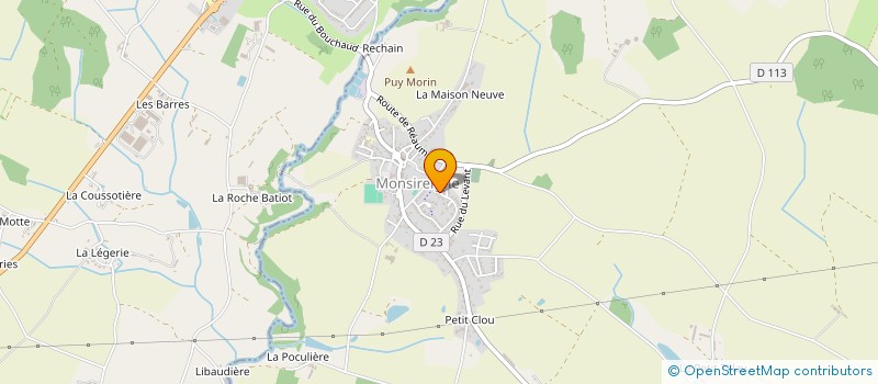 localisation de l'entreprise MONSIEUR VINCENT MAUFFREY  MONSIREIGNE