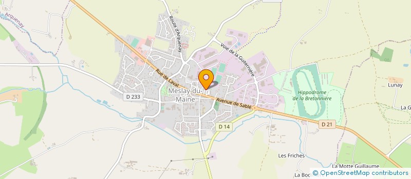 localisation de l'entreprise MONSIEUR VINCENT MAUGER  MESLAY-DU-MAINE