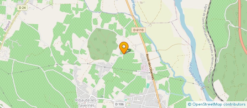 localisation de l'entreprise MONSIEUR VINCENT MAURIN  RIBAUTE-LES-TAVERNES