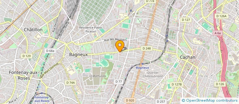 localisation de l'entreprise MONSIEUR VINCENT MAYRAND à BAGNEUX
