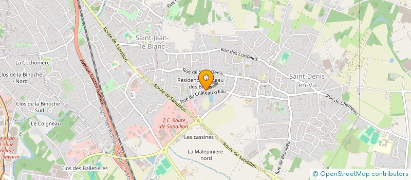 localisation de l'entreprise MONSIEUR VINCENT MAZIER à SAINT-DENIS-EN-VAL