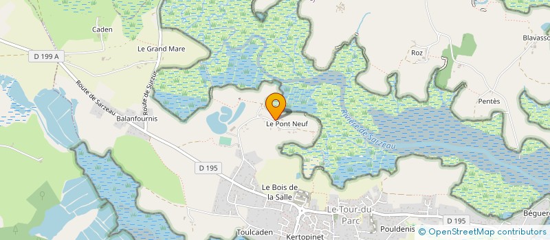 localisation de l'entreprise MONSIEUR VINCENT MAZURIE DE KEROUALIN  LE TOUR-DU-PARC