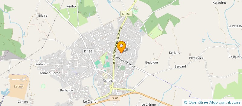 localisation de l'entreprise MONSIEUR VINCENT MENARD  SURZUR