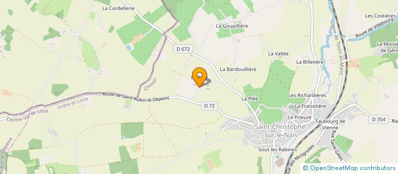 localisation de l'entreprise MONSIEUR VINCENT MENARD  SAINT CHRISTOPHE S LE NAIS