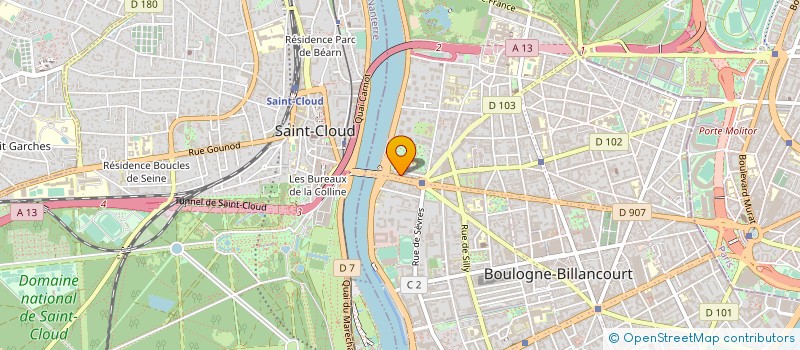 localisation de l'entreprise MONSIEUR VINCENT MENDY  BOULOGNE-BILLANCOURT