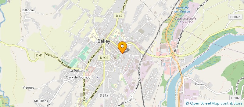 localisation de l'entreprise MONSIEUR VINCENT MENENDEZ  BELLEY