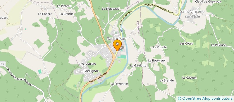 localisation de l'entreprise MONSIEUR VINCENT MENIGOZ  SARLIAC-SUR-L'ISLE