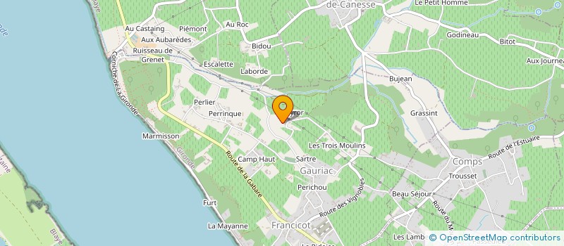 localisation de l'entreprise MONSIEUR VINCENT MERCIER  GAURIAC