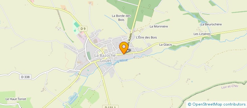 localisation de l'entreprise MONSIEUR VINCENT MERCIER à LA BAZOCHE-GOUET