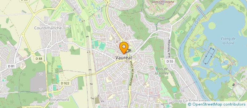 localisation de l'entreprise MONSIEUR VINCENT MERLE  VAUREAL