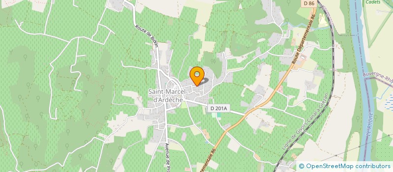 localisation de l'entreprise MONSIEUR VINCENT MEUNIER  SAINT-MARCEL-D'ARDECHE