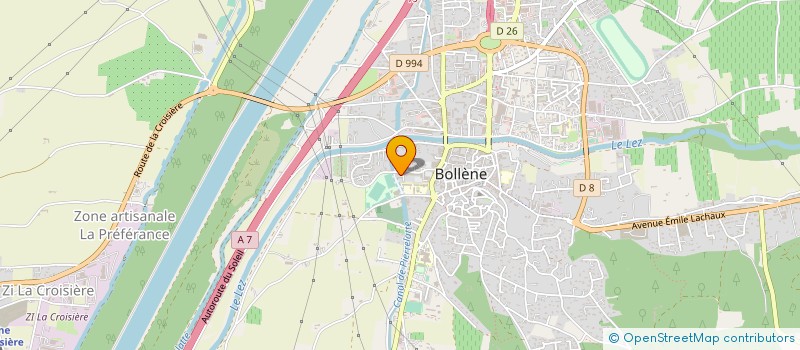 localisation de l'entreprise MONSIEUR VINCENT MICHEL  BOLLENE