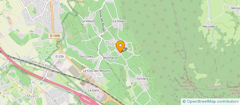 localisation de l'entreprise MONSIEUR VINCENT MICHELUZZI  CHIGNIN