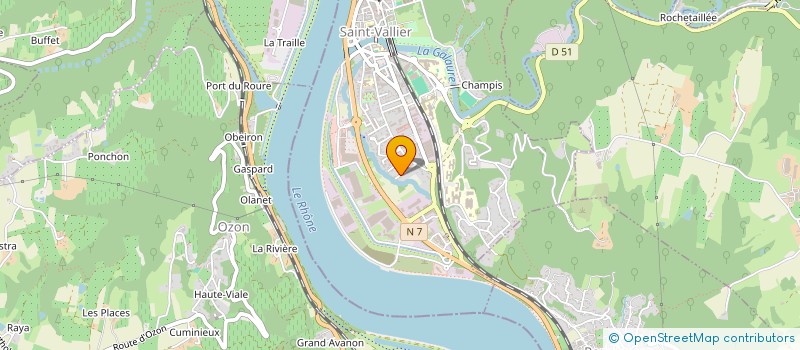 localisation de l'entreprise MONSIEUR VINCENT MICHON  SAINT-VALLIER