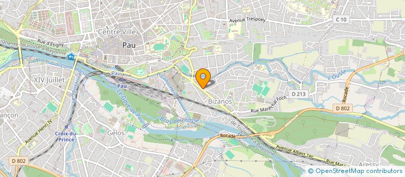 localisation de l'entreprise MONSIEUR VINCENT MIRAMON  BIZANOS