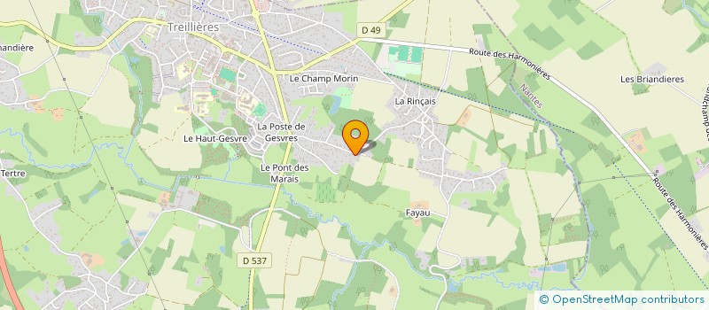 localisation de l'entreprise MONSIEUR VINCENT MITARD  TREILLIERES