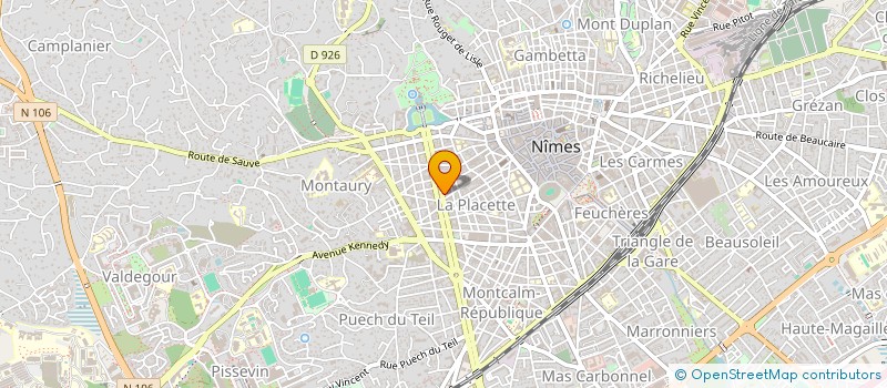 localisation de l'entreprise MONSIEUR VINCENT MOMBELLET  NIMES