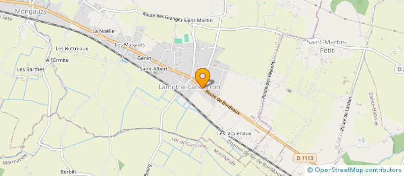 localisation de l'entreprise MONSIEUR VINCENT MONFILIER  LAMOTHE-LANDERRON