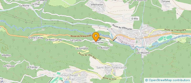 localisation de l'entreprise MONSIEUR VINCENT MONGELLAZ à COURCHEVEL