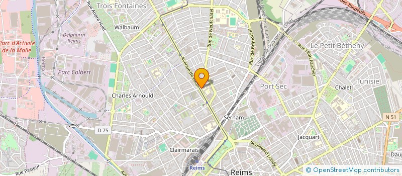 localisation de l'entreprise MONSIEUR VINCENT MONNIER à REIMS