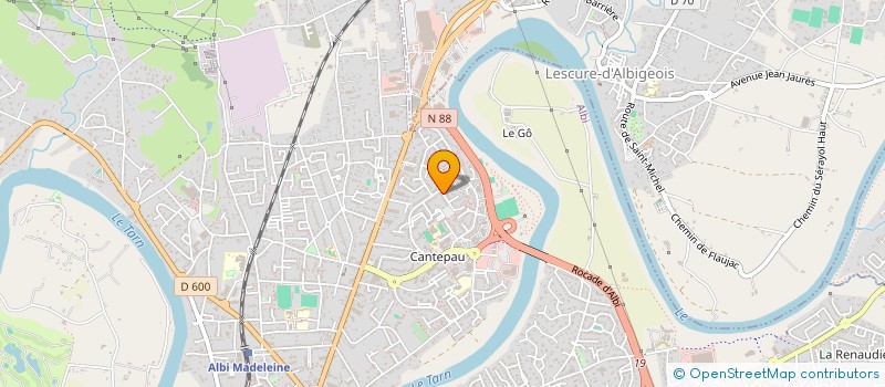 localisation de l'entreprise MONSIEUR VINCENT MONNIN à ALBI