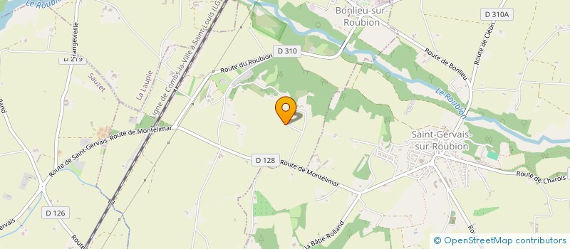 localisation de l'entreprise MONSIEUR VINCENT MONTEILLET  BONLIEU-SUR-ROUBION