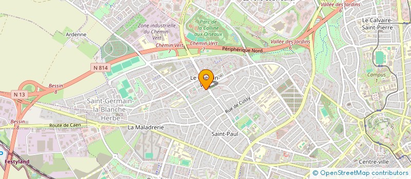 localisation de l'entreprise MONSIEUR VINCENT MONTIER à CAEN