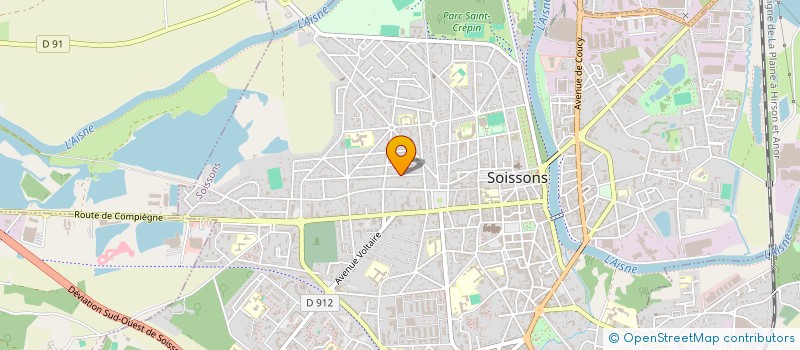 localisation de l'entreprise MONSIEUR VINCENT MONTIGNY à SOISSONS
