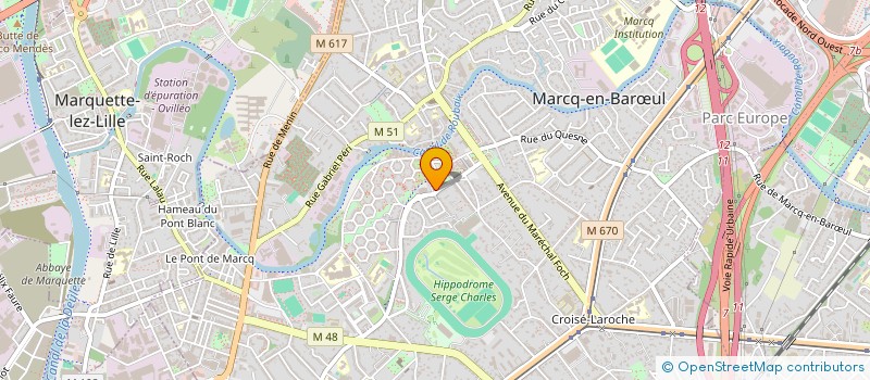 localisation de l'entreprise MONSIEUR VINCENT MOREAU à MARCQ-EN-BARŒUL