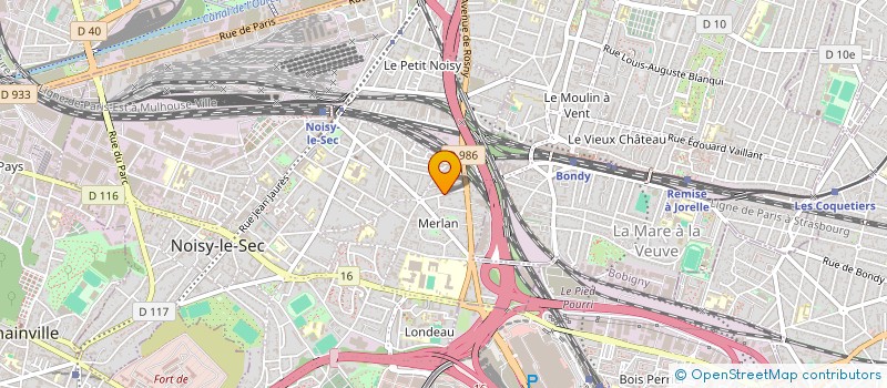 localisation de l'entreprise MONSIEUR VINCENT MOREAU  NOISY-LE-SEC