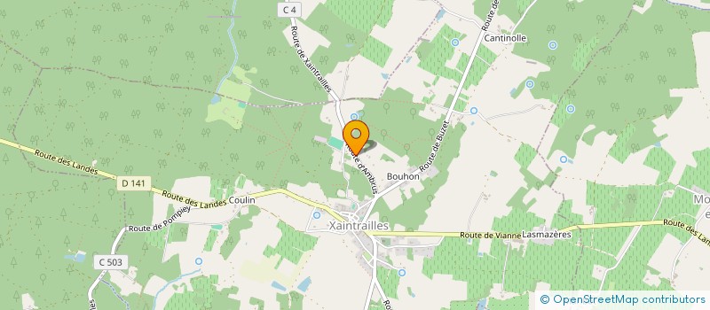 localisation de l'entreprise MONSIEUR VINCENT MORGADO DE SOUSA  XAINTRAILLES