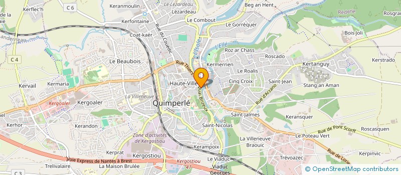 localisation de l'entreprise MONSIEUR VINCENT MORIN à QUIMPERLE