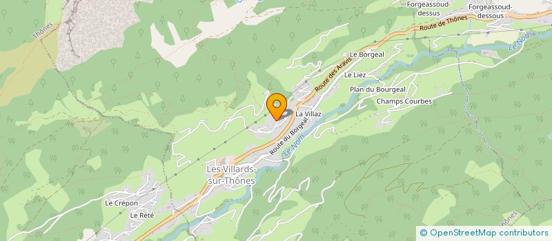 localisation de l'entreprise MONSIEUR VINCENT MORNET  LES VILLARDS-SUR-THONES