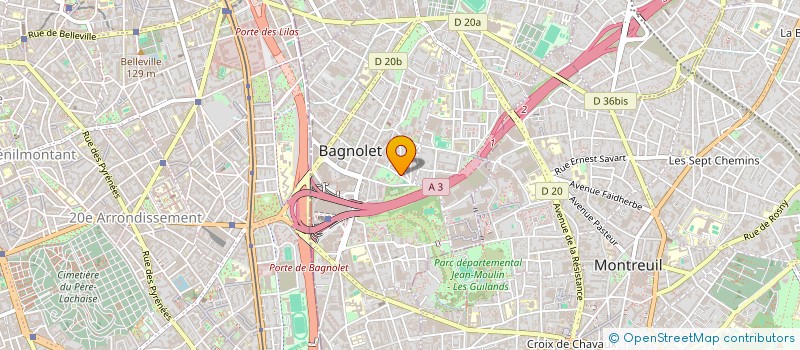 localisation de l'entreprise MONSIEUR VINCENT MOTTEZ à BAGNOLET