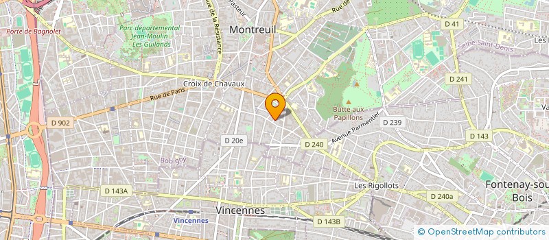 localisation de l'entreprise MONSIEUR VINCENT MOULIN à MONTREUIL