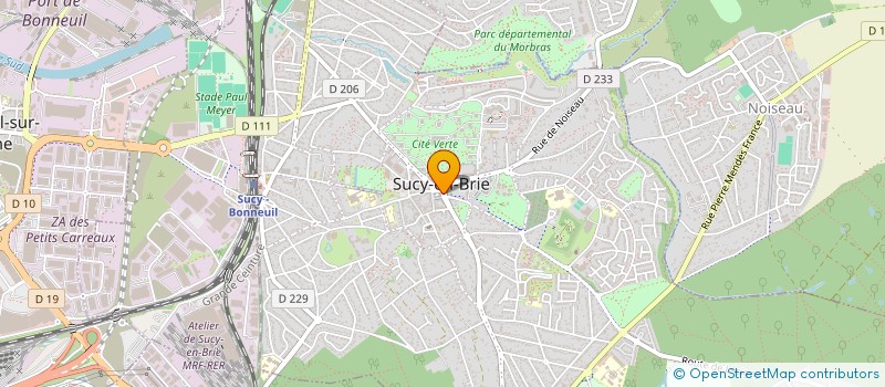 localisation de l'entreprise MONSIEUR VINCENT MOUREU  SUCY-EN-BRIE