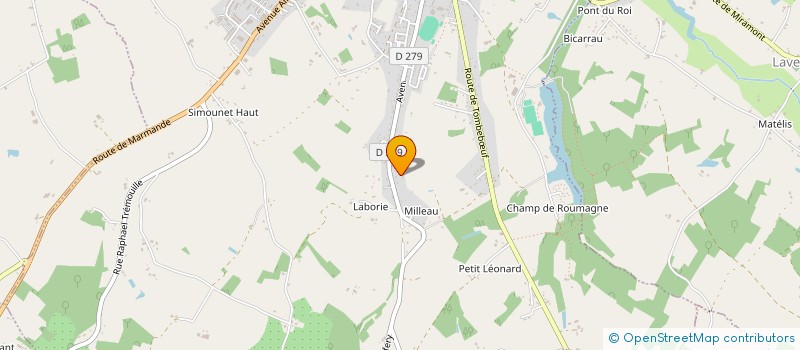 localisation de l'entreprise MONSIEUR VINCENT MOURS  LAVERGNE