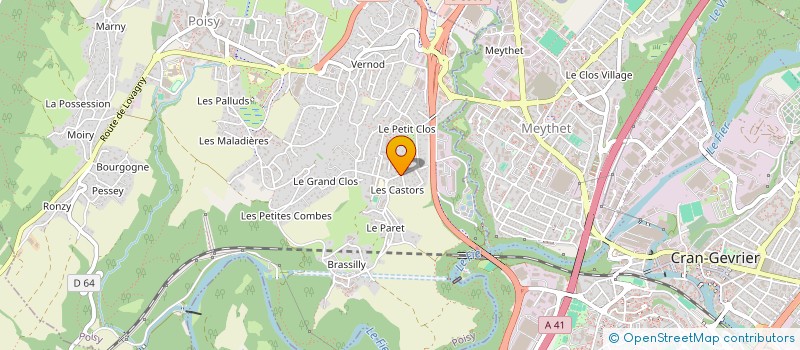 localisation de l'entreprise MONSIEUR VINCENT MULATIER-GACHET  POISY