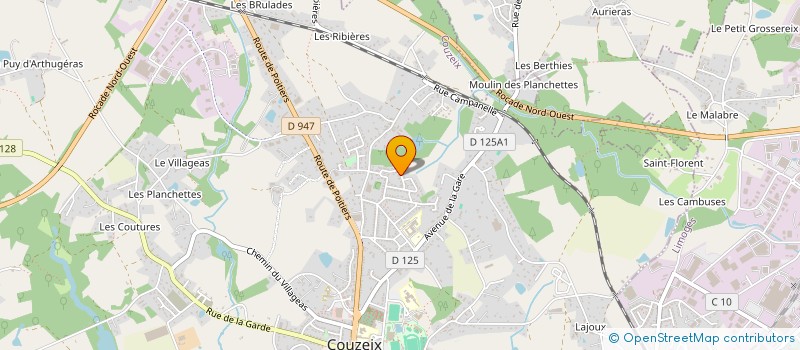 localisation de l'entreprise MONSIEUR VINCENT MURAT  COUZEIX