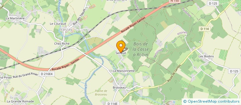 localisation de l'entreprise MONSIEUR VINCENT MUSARD  VARZAY