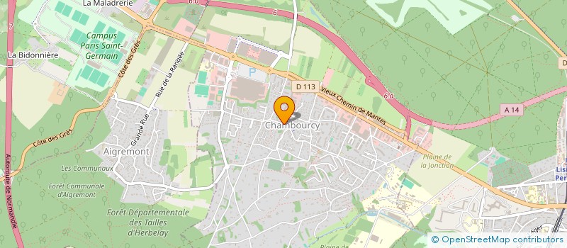 localisation de l'entreprise MONSIEUR VINCENT MUSCOLINO  CHAMBOURCY