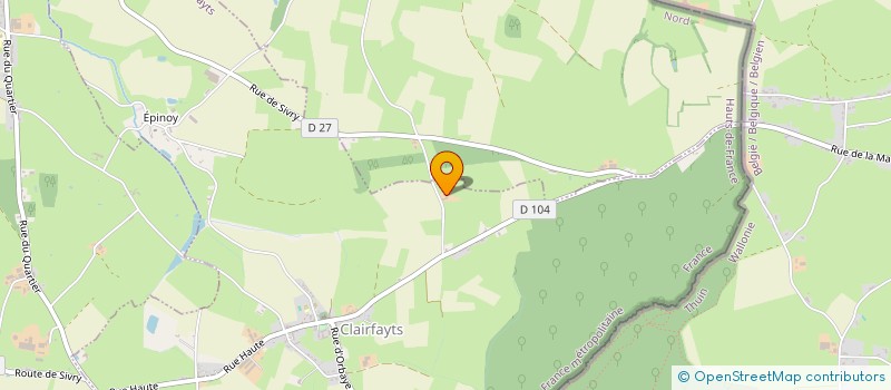 localisation de l'entreprise MONSIEUR VINCENT NAWROCKI  CLAIRFAYTS