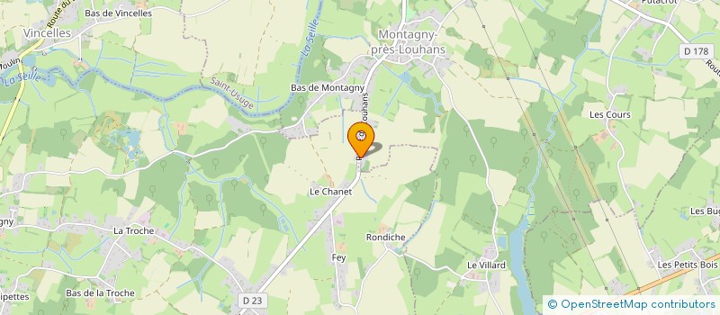 localisation de l'entreprise MONSIEUR VINCENT NICOLAS  MONTAGNY-PRES-LOUHANS