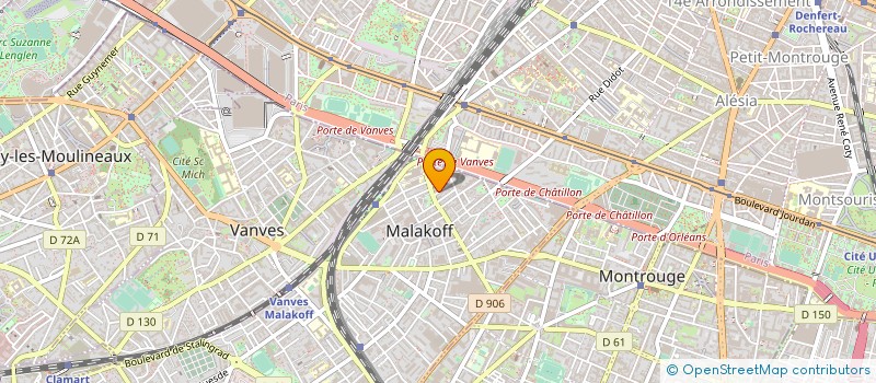 localisation de l'entreprise MONSIEUR VINCENT NICOLITCH  MALAKOFF