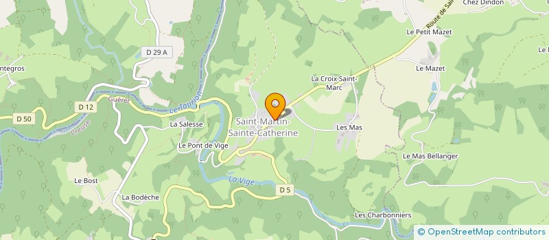localisation de l'entreprise MONSIEUR VINCENT ODIENNE  SAINT-MARTIN-SAINTE-CATHERINE