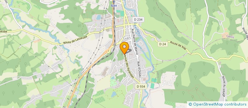 localisation de l'entreprise MONSIEUR VINCENT OFFREDO à GAN