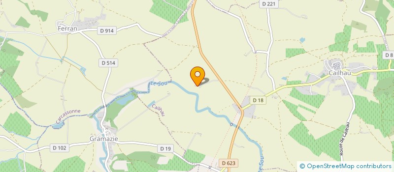 localisation de l'entreprise MONSIEUR VINCENT OLAGNE  CAILHAU